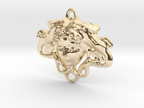 Pendant Sm in 14k Gold Plated Brass