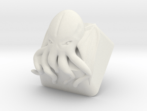 Cthulhu Cherry MX Keycap in White Natural Versatile Plastic