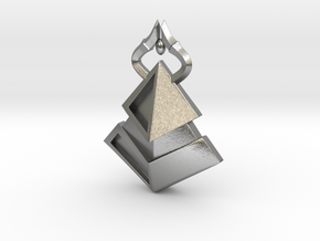 Amonkhet Pendant - Bolas Horns in Natural Silver