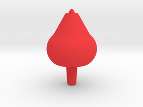 Fun Spinning Top Toy in Red Processed Versatile Plastic