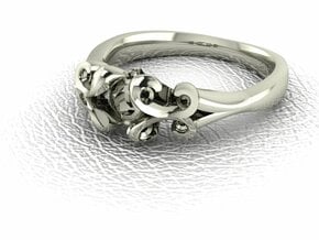 Classic Solitaire 11 NO STONES SUPPLIED in 14k White Gold
