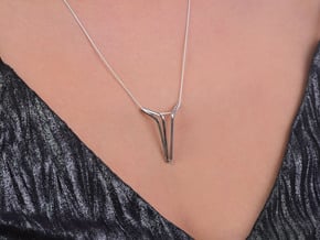 YOUNIVERSAL Airy, Pendant. Elegant Pureness in Polished Silver