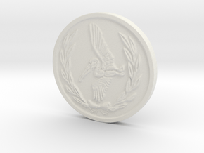 Coin Resident Evil  in White Natural Versatile Plastic