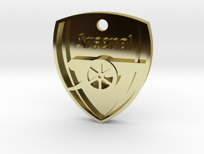 Arsenal FC Shield KeyChain in 18k Gold