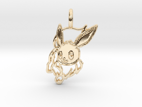 Eevee Pendant in 14k Gold Plated Brass