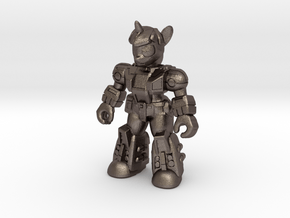 Scholarly Sparkle (Full Color) Battle Beast in Polished Bronzed Silver Steel