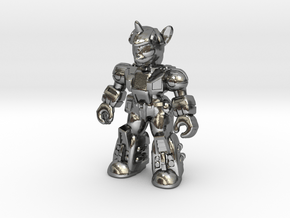 Scholarly Sparkle (Full Color) Battle Beast in Polished Silver