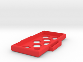 Extended Battery Protection Box in Red Processed Versatile Plastic
