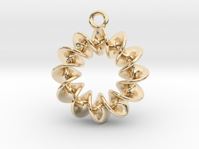 Helical Earring 1 in 14K Yellow Gold