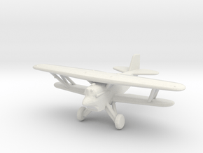 Curtiss F6C 'Hawk' (with wheels) in White Natural Versatile Plastic: 1:200