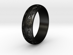 Ray F. - Ring in Matte Black Steel: 7.75 / 55.875