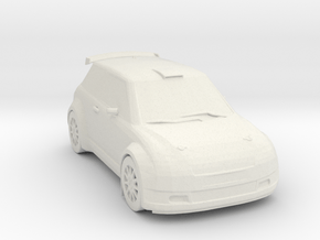 Printle Thing Car 01 - 1/24 in White Natural Versatile Plastic