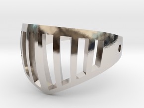 visor ring in Rhodium Plated Brass: 6.25 / 52.125