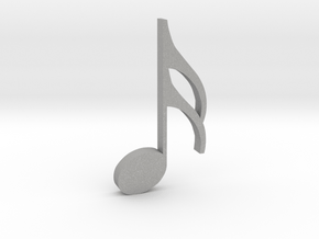 Music Pendant - Semiquaver (16th Note) in Aluminum