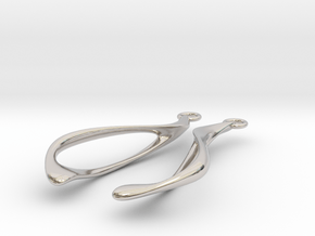 Flow Earrings in Platinum