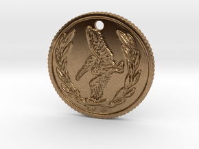 Resident evil 7 biohazard coin necklace  in Natural Brass