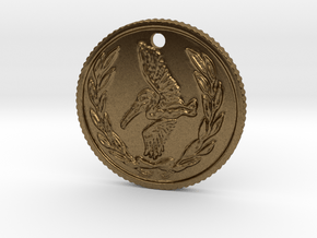 Resident evil 7 biohazard coin necklace  in Natural Bronze