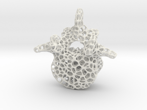 Voronoi Spine L4 bone in White Natural Versatile Plastic