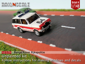 Range Rover Rijkspolitie (British N 1:148) in Tan Fine Detail Plastic