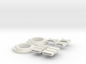 Doctor Strange Belt Pieces in White Natural Versatile Plastic