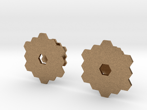James Webb Space Telescope Cuff Links in Natural Brass