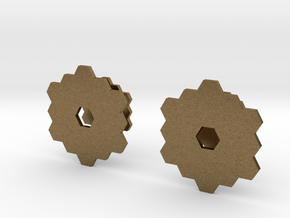 James Webb Space Telescope Cuff Links in Natural Bronze