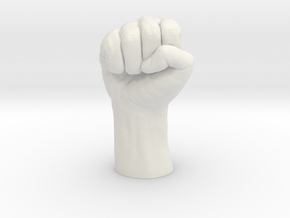 Fist in White Natural Versatile Plastic