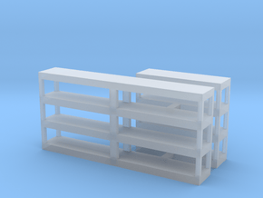 Shelving, Empty in Smooth Fine Detail Plastic