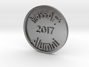 Massart alumni token in Natural Silver