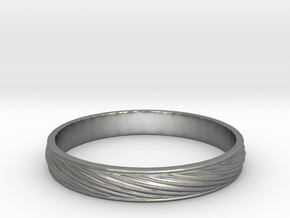 SculptedTwisted Ring in Natural Silver