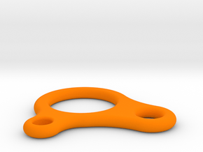 Sliding Hitch line adjuster in Orange Processed Versatile Plastic