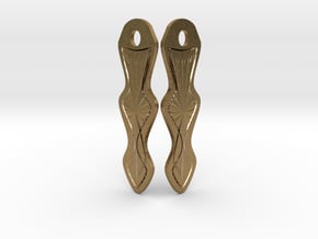 Arrow Earrings in Polished Gold Steel
