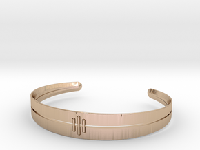 Stitch Bracelet in 14k Rose Gold Plated Brass: Small