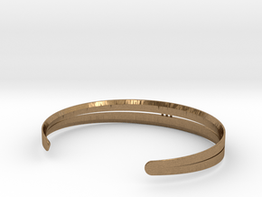 Stitch Bracelet in Natural Brass: Medium