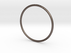 Orbit Bracelet in Polished Bronzed Silver Steel: Small