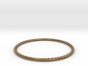 Orbit Bracelet in Natural Brass: Medium