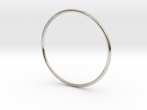 Andromeda Bracelet in Rhodium Plated Brass: Small
