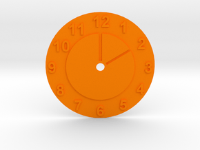 Stand for a mug "Time..." in Orange Processed Versatile Plastic
