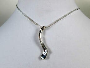 Collarbone (Clavicle) Pendant in Polished Silver