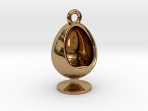 60s Inspired Series- Egg Chair Charm in Polished Brass