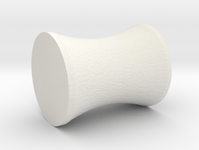 Mw's Concave Spacer in White Natural Versatile Plastic