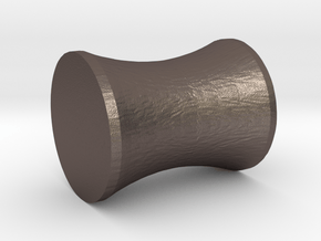 Mw's Concave Spacer in Polished Bronzed Silver Steel