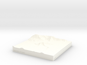 Maud Island / Te Hoiere - 15cm / 1:50k in White Processed Versatile Plastic