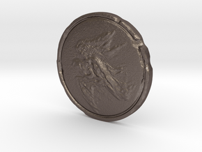 Dark Souls Rusted Coin in Polished Bronzed Silver Steel
