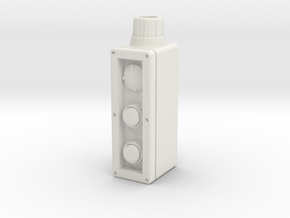 Industrial control box 1:4 scale in White Natural Versatile Plastic
