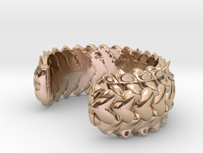 HYBRID CUFF  in 14k Rose Gold Plated Brass: Small