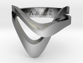 KAZE PRECIOUS in Polished Silver: 8 / 56.75