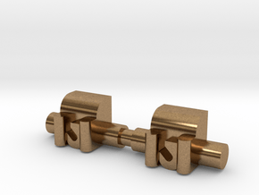 Winch 2 Pack 1-87 HO Scale in Natural Brass