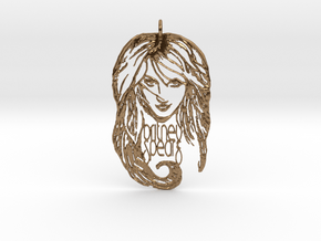 Britney Spears Pendant - Exclusive 3D Britney Spea in Natural Brass