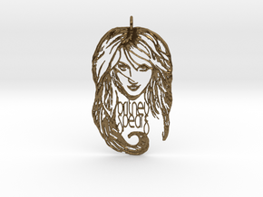 Britney Spears Pendant - Exclusive 3D Britney Spea in Natural Bronze